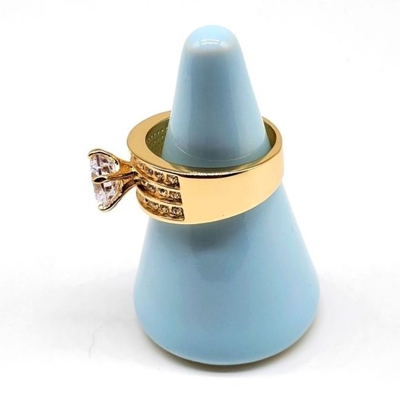 Crystal Triple Row Ring - Picture 7 of 10